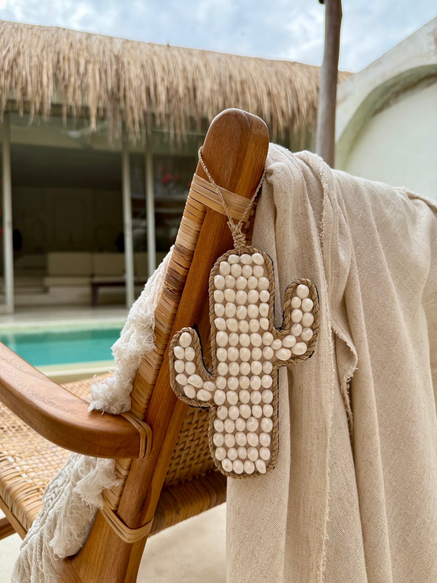 Suspension cactus – création murale artisanale de Bali