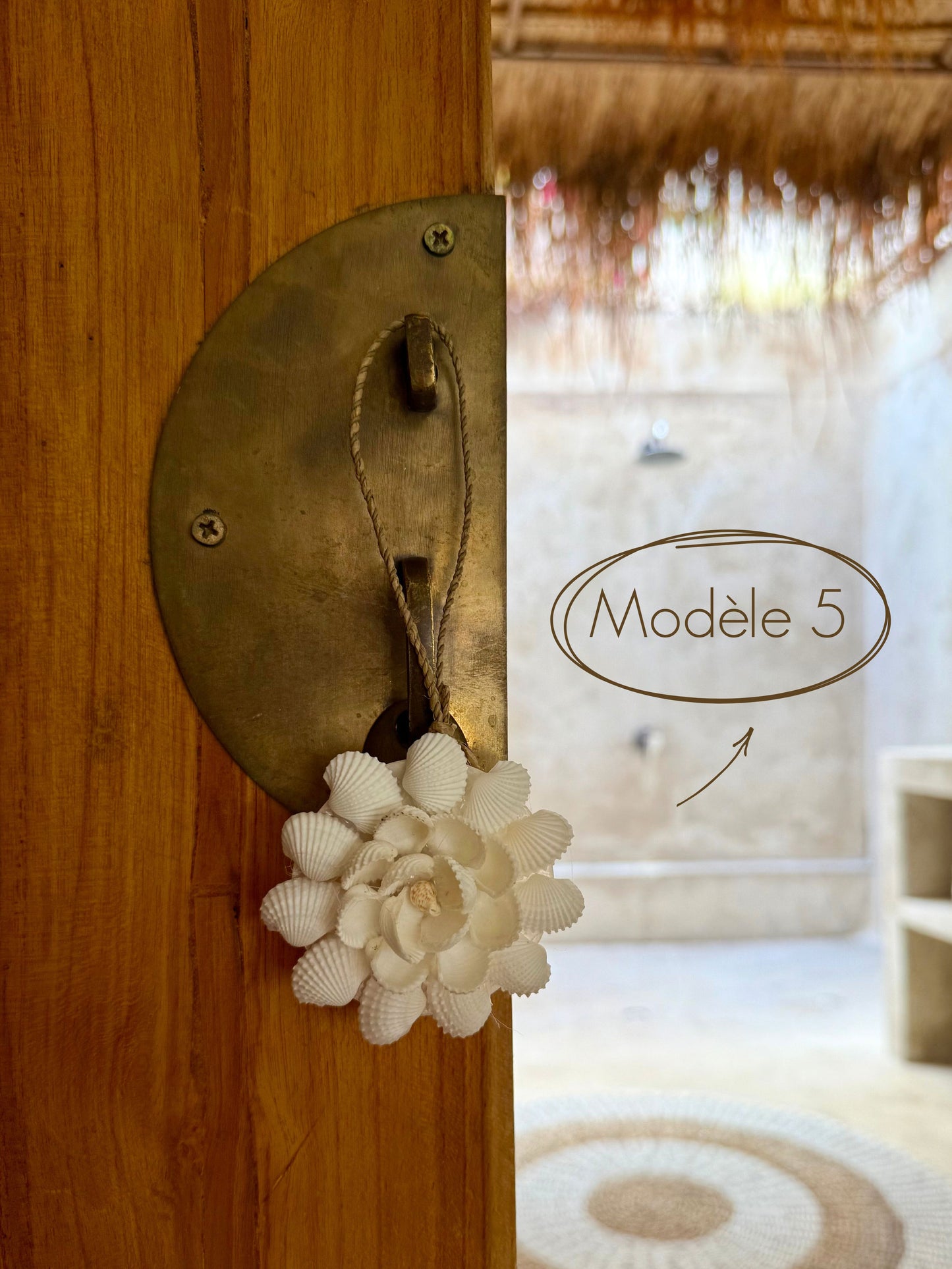 Suspension coquillage bohème – décoration naturelle et artisanale