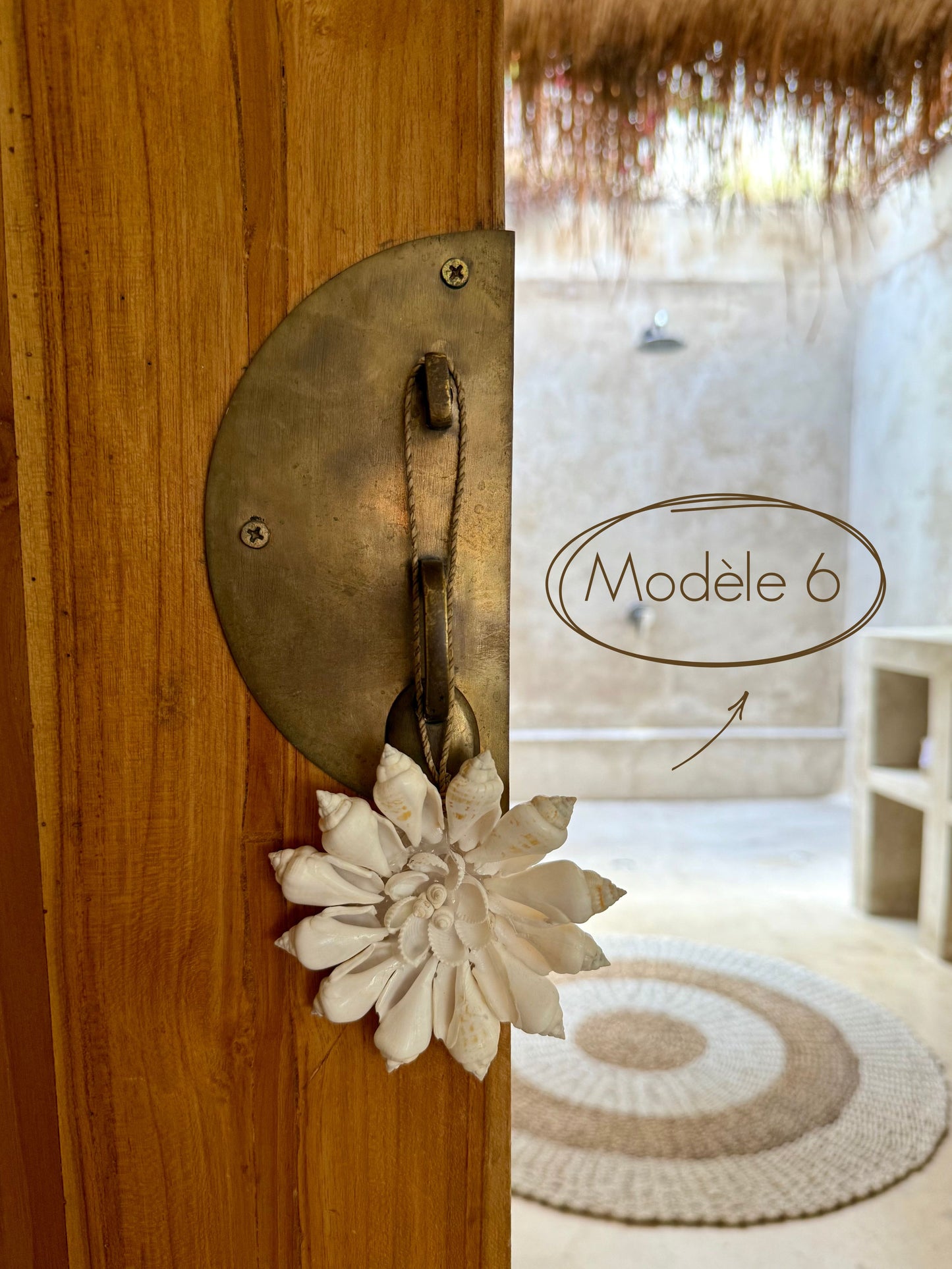 Suspension coquillage bohème – décoration naturelle et artisanale