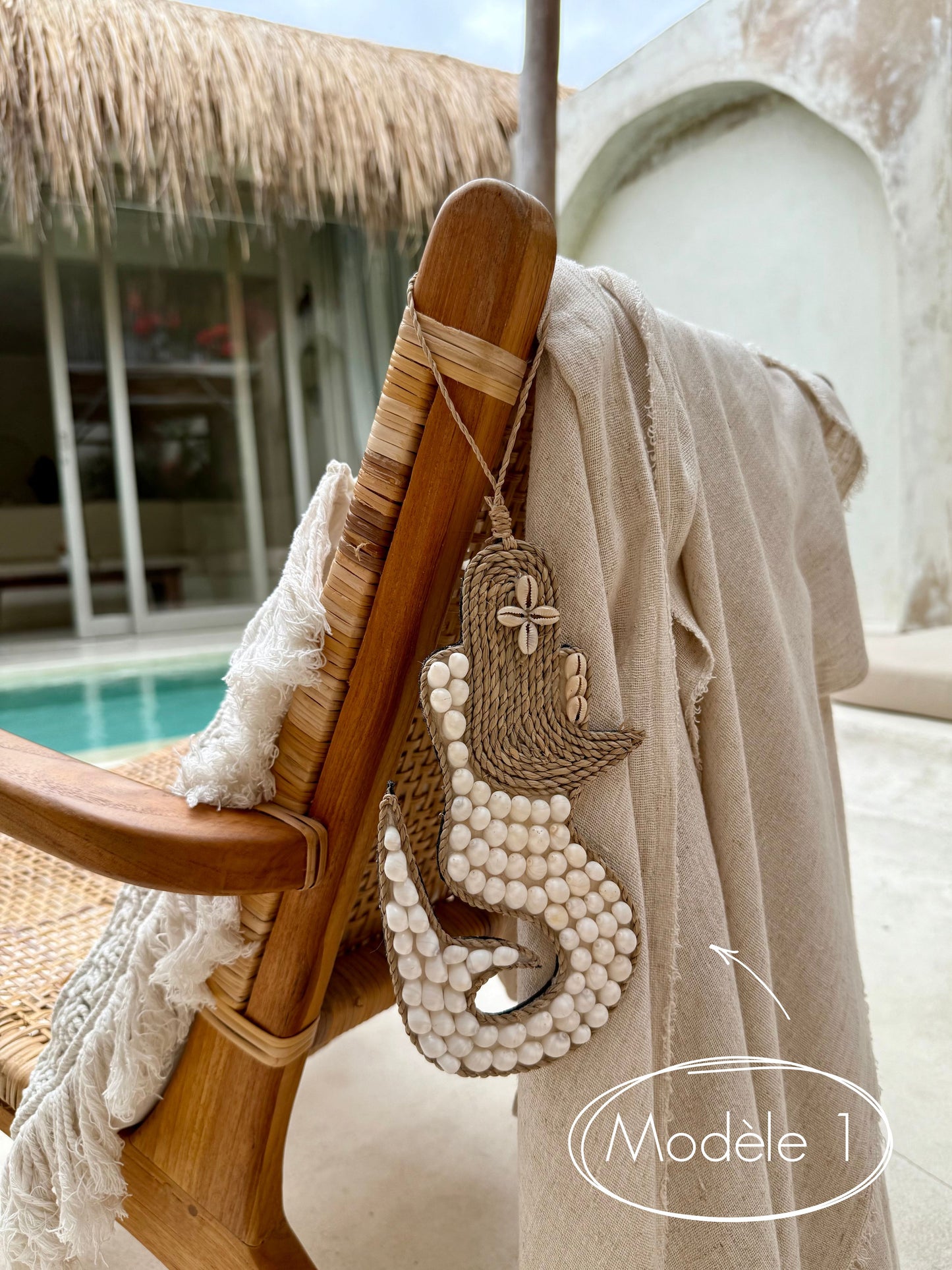 Suspension sirène – création murale bohème de Bali