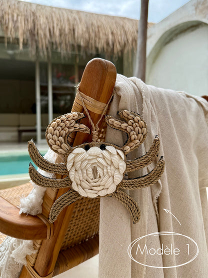 Suspension crabe – décoration murale naturelle de Bali