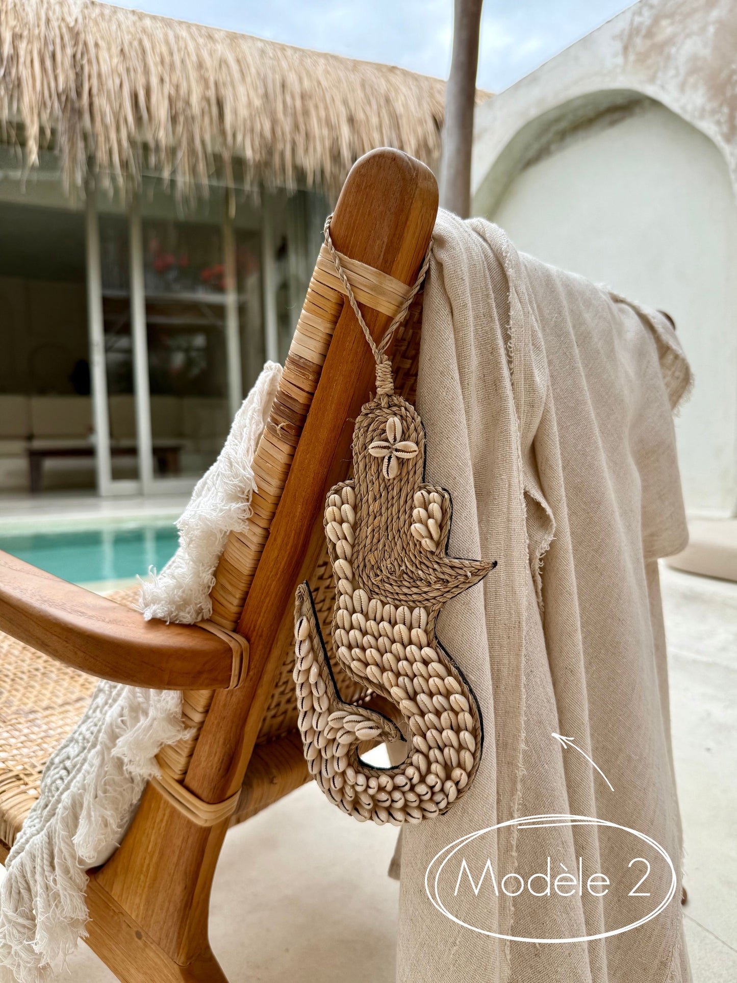 Suspension sirène – création murale bohème de Bali