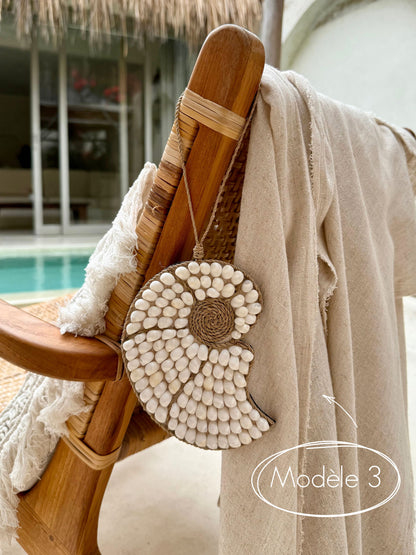 Suspension coquillage – décoration murale bohème de Bali