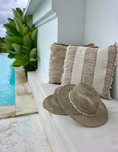 Chapeau en fibres naturelles tressées – léger, confortable & esprit bohème