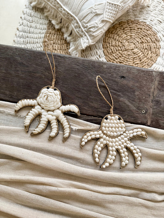 Suspension pieuvre – pièce artisanale murale balinaise