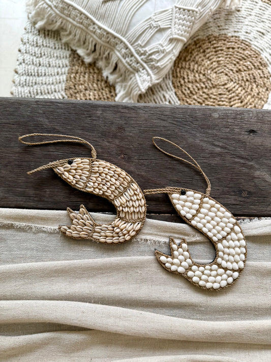 Suspension crevette – décoration exotique fait main à Bali