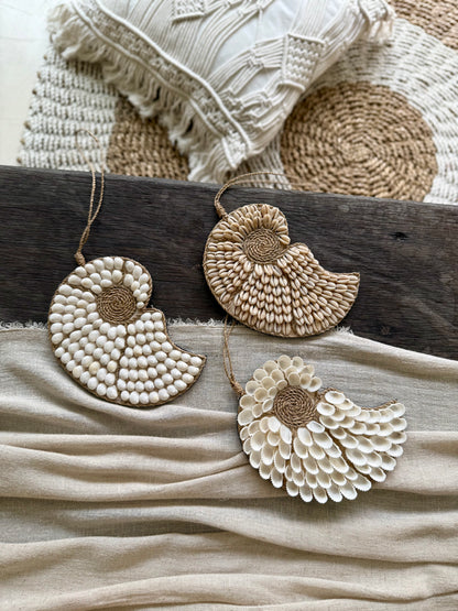 Suspension coquillage – décoration murale bohème de Bali