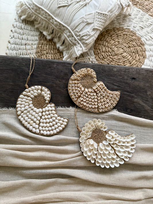 Suspension coquillage – décoration murale bohème de Bali