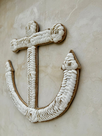 Ancre marine en coquillages Anadara – décoration murale bohème de Bali