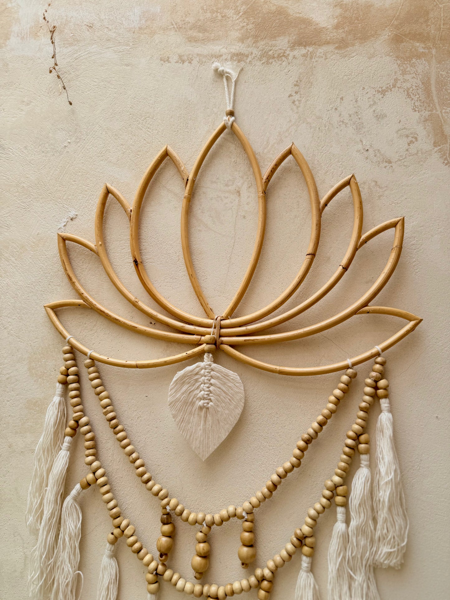 Attrape-rêves fleur de lotus – suspension décorative de Bali