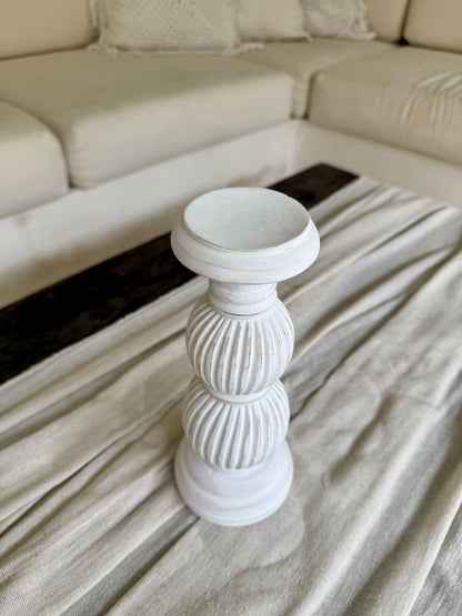 Chandelier en bois naturel – esprit bohème de Bali